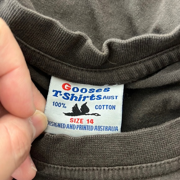 Gooses T-Shirts Boys 14 Brown Outback Australia Graphic Short Sleeve Cas… - Picture 3 of 9